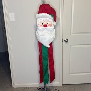 Vintage 1989 Christmas Santa Claus Windsport Windsock